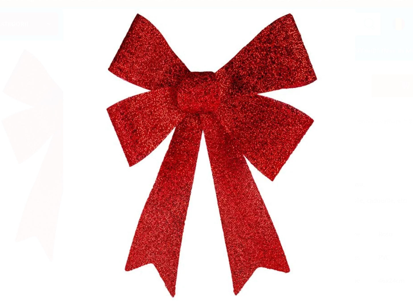 Funda Decorativa de Craciun Rosie Glitter 46cm