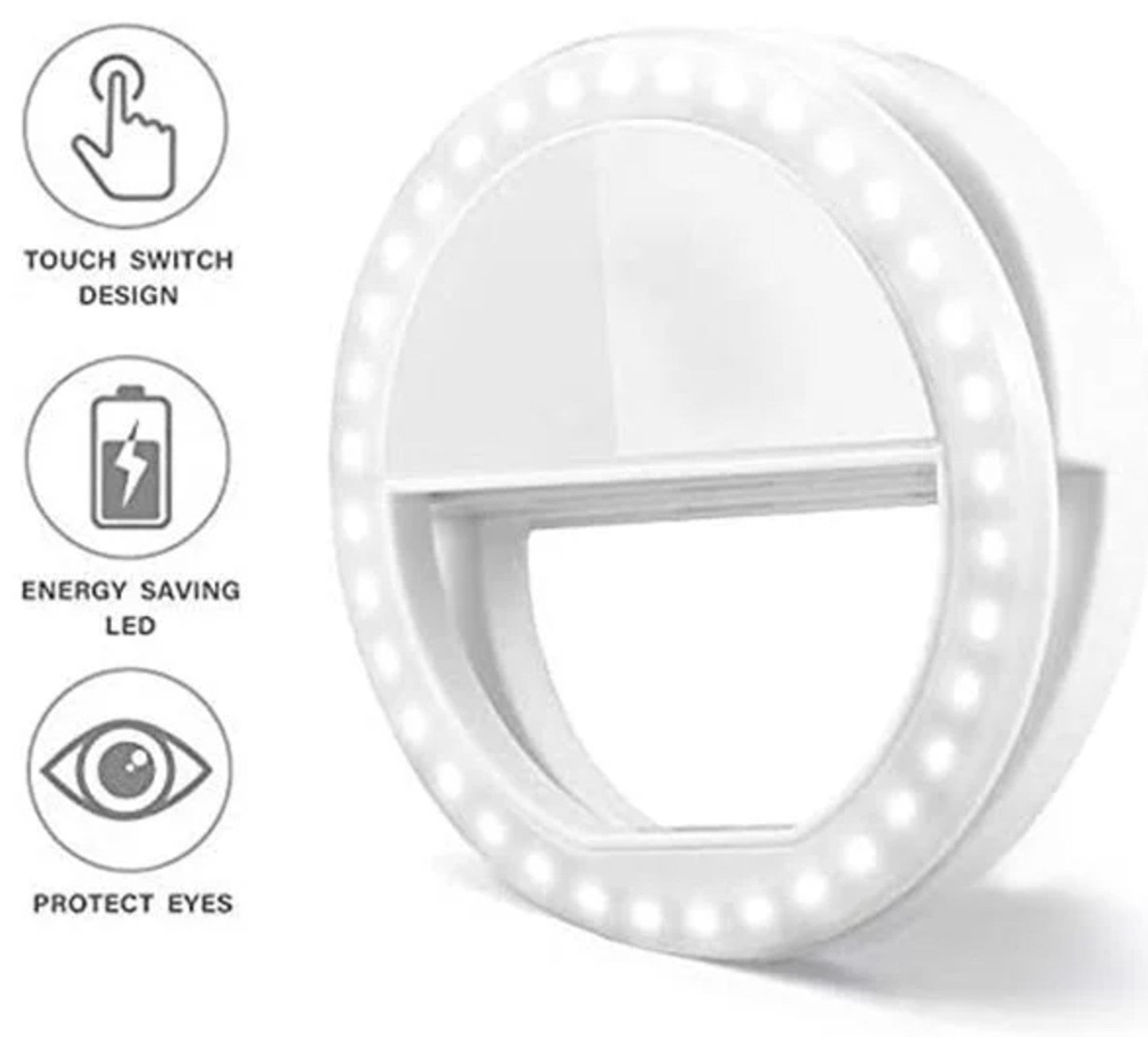 Lampa Ring Light Mini LED cu 4 Functii & USB