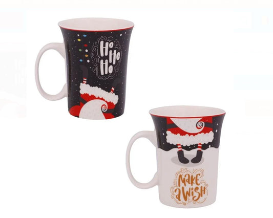 Set Cani de Craciun New Bone Picioare Mos Craciun Zapada "Make a Wish" & "HoHoHo" - 2buc