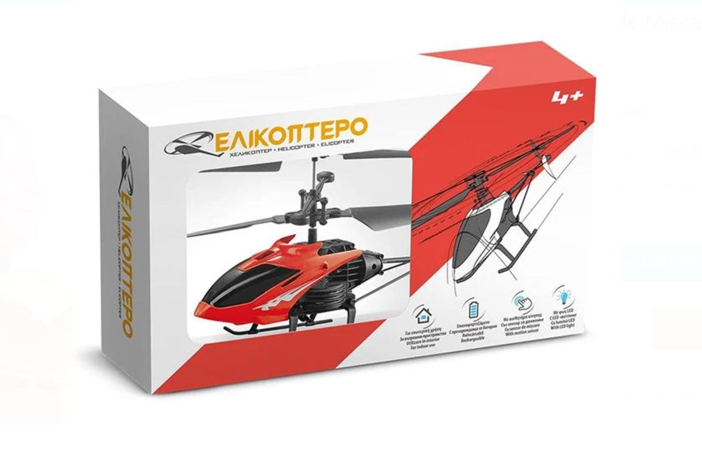 Elicopter cu Senzor de Miscare Lumina & Telecomanda